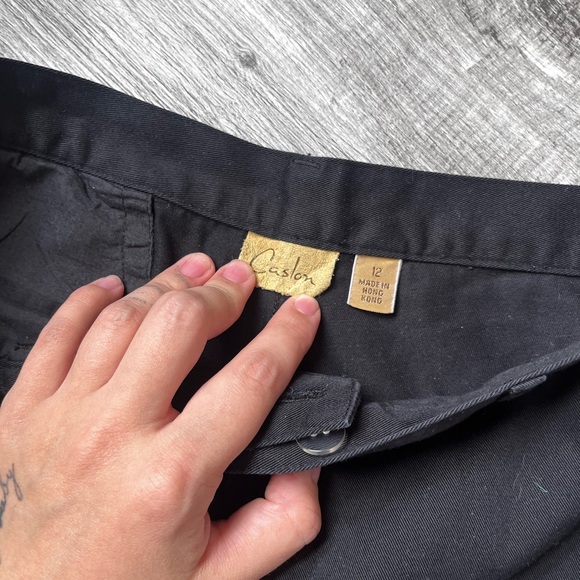 Black trousers. Gently worn. Cotton 100%. - Picture 2 of 8